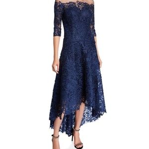 Ricki Freeman for Teri Jon Lace high low dress
